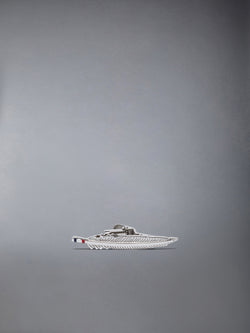 STERLING SILVER FEATHER TIE BAR