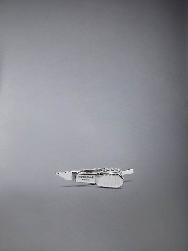 STERLING SILVER FEATHER TIE BAR - image 2