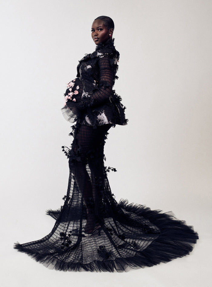 thom browne skeleton dress This dress has good bones This Thom Browne look is adorned with beaded embroidery in the form of a skeleton that aligns with the wearer's body. Shown as part of Browne's