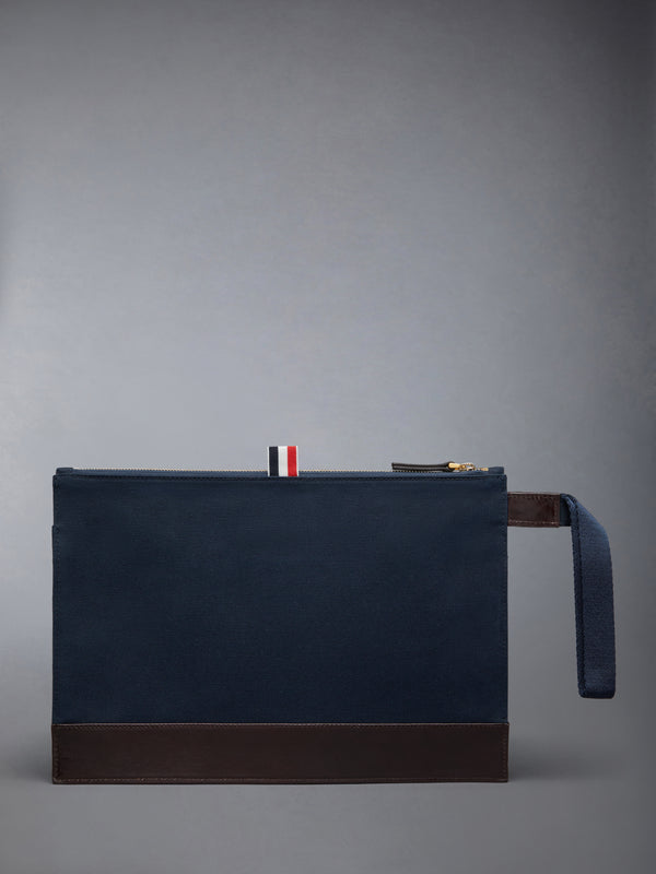 COTTON CANVAS SNAP POCKET POUCH - image 2