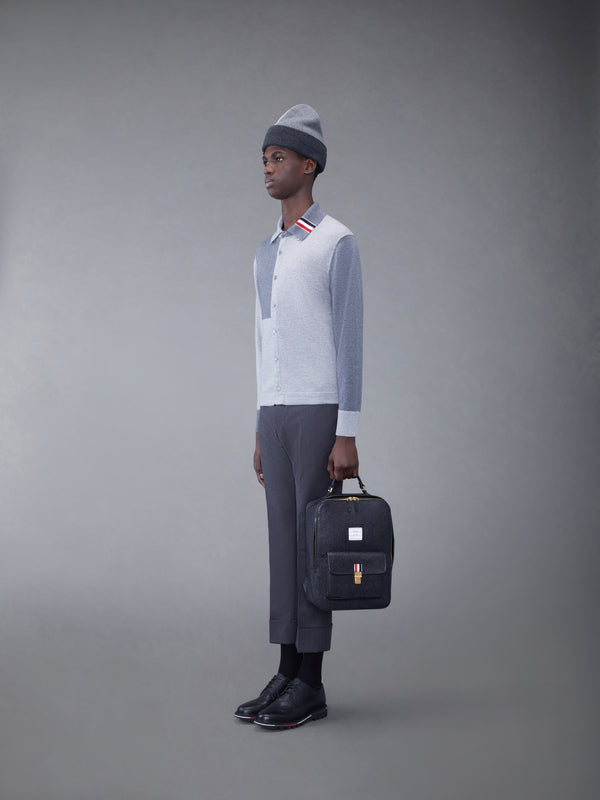 Pebble Grain Leather School Backpack