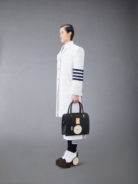 PEBBLE GRAIN CLOCK MRS. THOM BAG BLACK