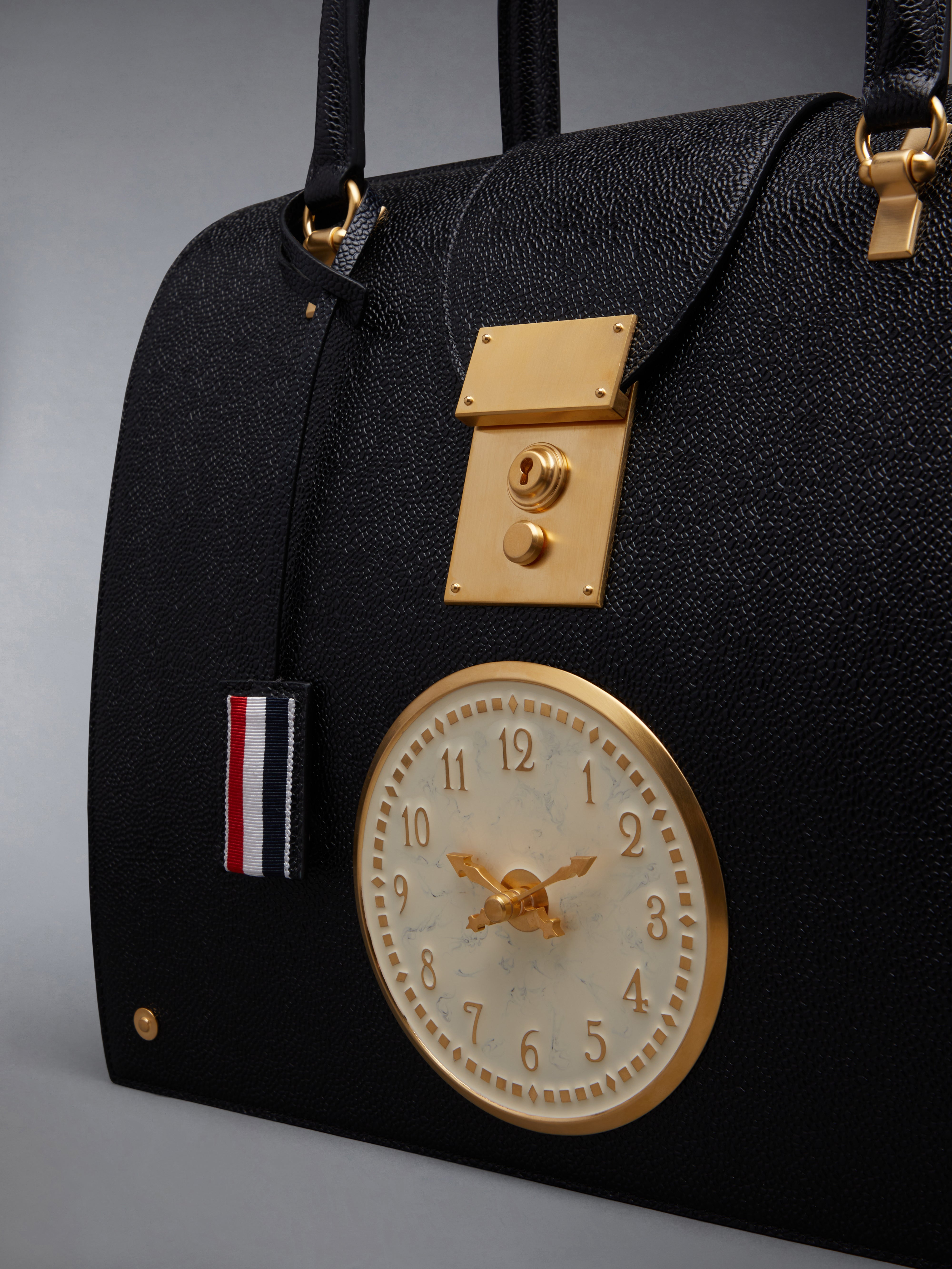 Pebble Grain Clock Mrs. Thom Bag | Thom Browne