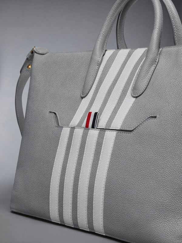 PEBBLE GRAIN 4-BAR MEDIUM DUFFLE - image 6