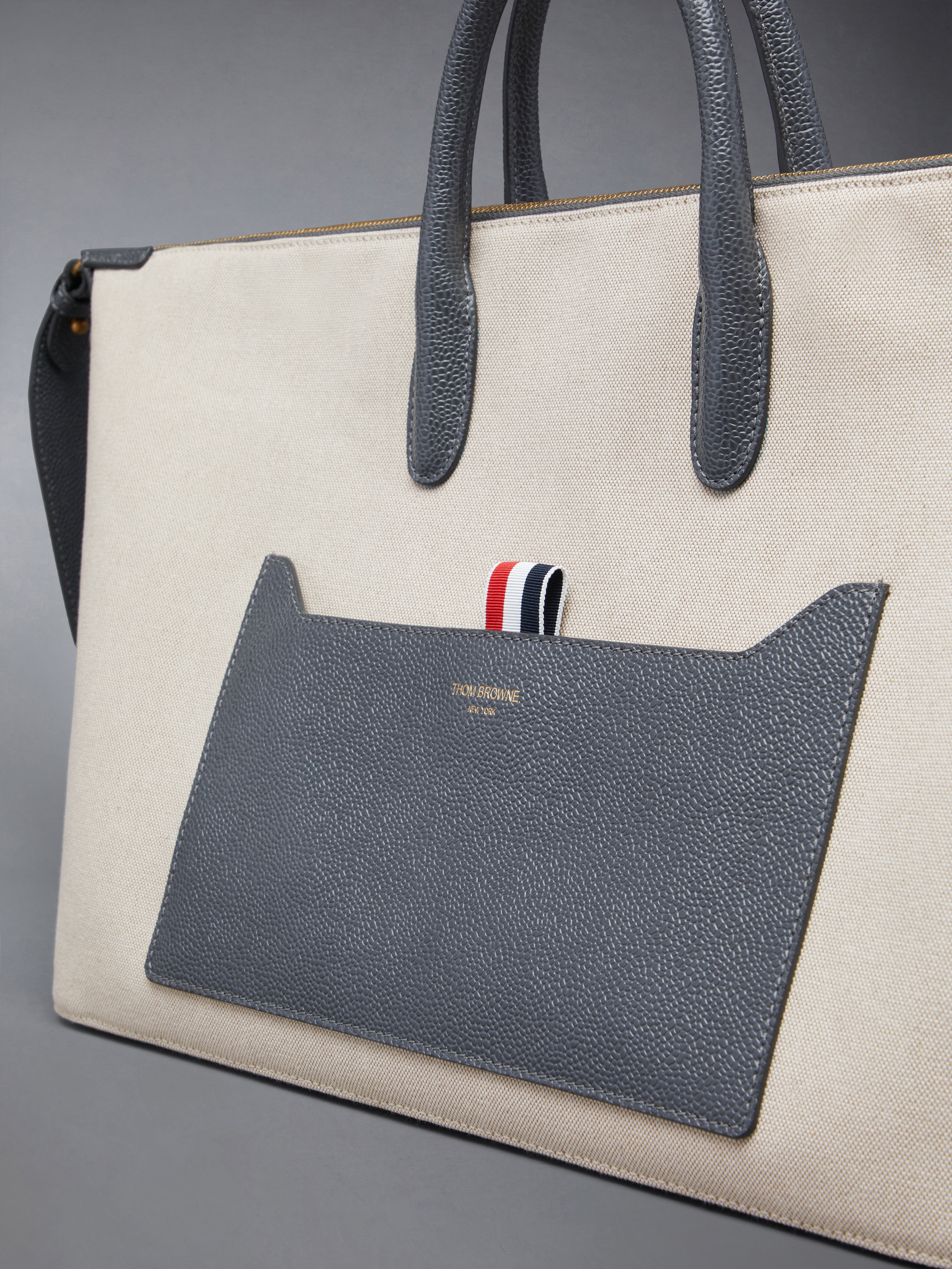 【関税&送料込】Thom Browne Sand Canvas Duffle Small Handbag Thom Browne Sand Canvas Duffle Small Handbag | Lyst