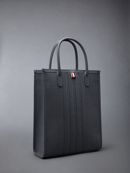 WOOL 4-BAR TOTE MED GREY