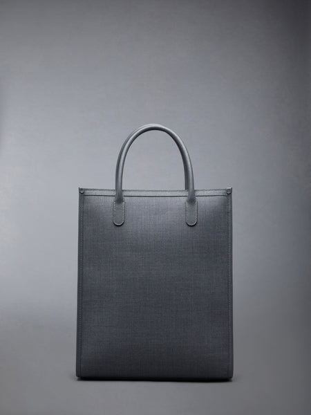 WOOL 4-BAR TOTE MED GREY
