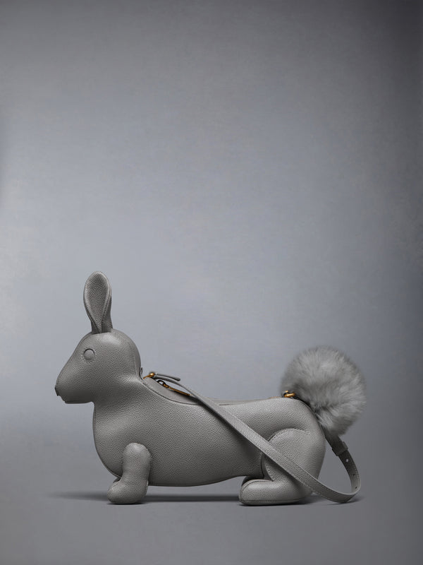 PEBBLE GRAIN RABBIT BAGUETTE BAG - featured image