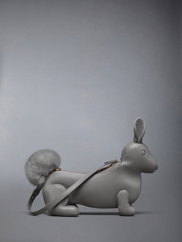 PEBBLE GRAIN RABBIT BAGUETTE BAG - image 3