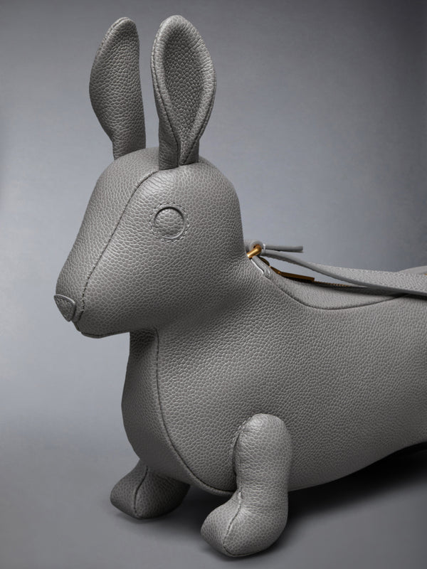 PEBBLE GRAIN RABBIT BAGUETTE BAG - image 6
