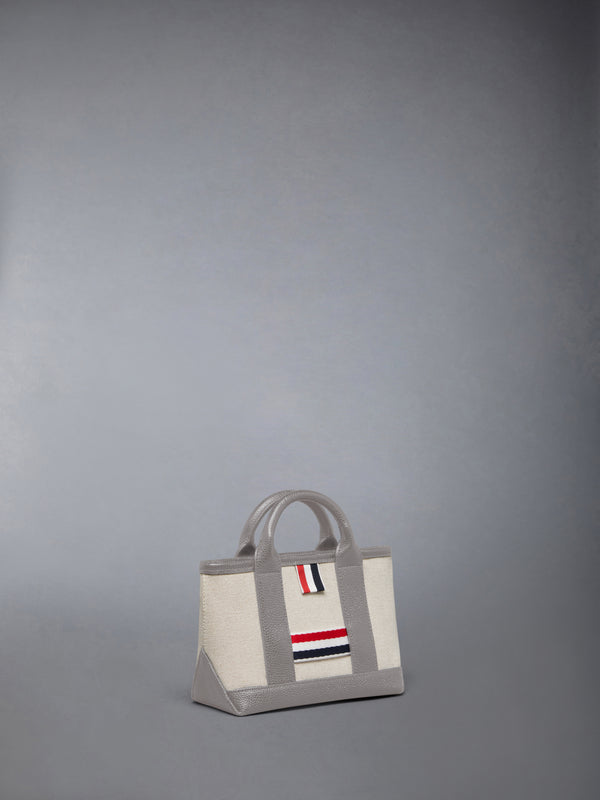 SALT AND PEPPER COTTON CANVAS MICRO TOOL TOTE - image 2
