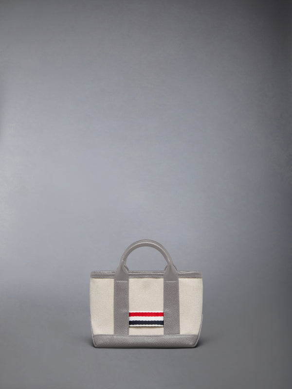 SALT AND PEPPER COTTON CANVAS MICRO TOOL TOTE - image 3