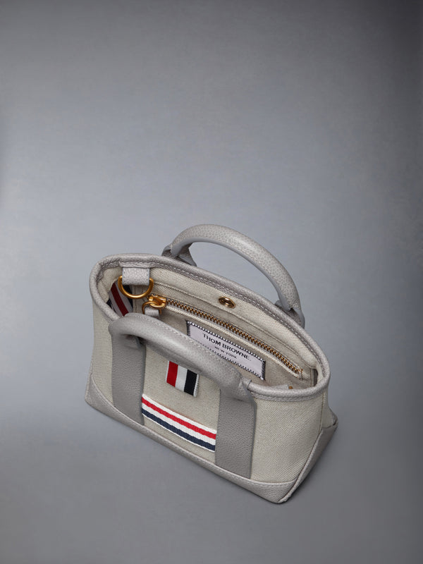 SALT AND PEPPER COTTON CANVAS MICRO TOOL TOTE - image 5