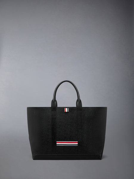 MEDIUM TOOL TOTE IN PEBBLE GRAIN LEATHER BLACK