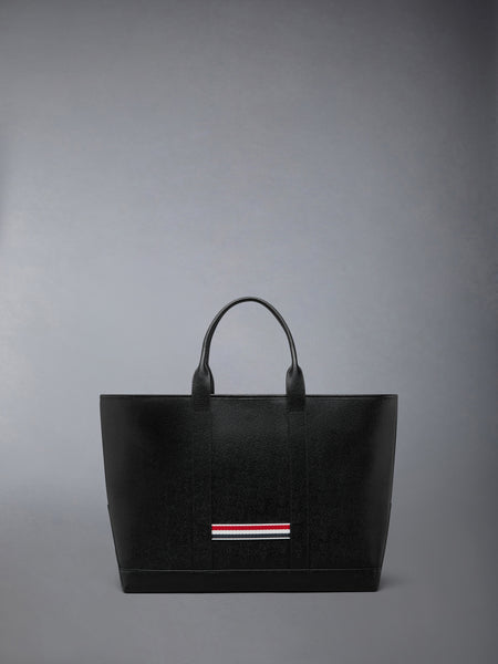 MEDIUM TOOL TOTE IN PEBBLE GRAIN LEATHER BLACK