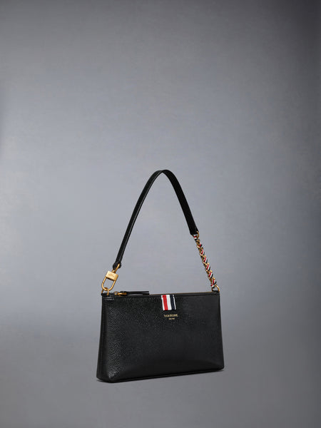 PEBBLE GRAIN ZIPPED MINI BAG
