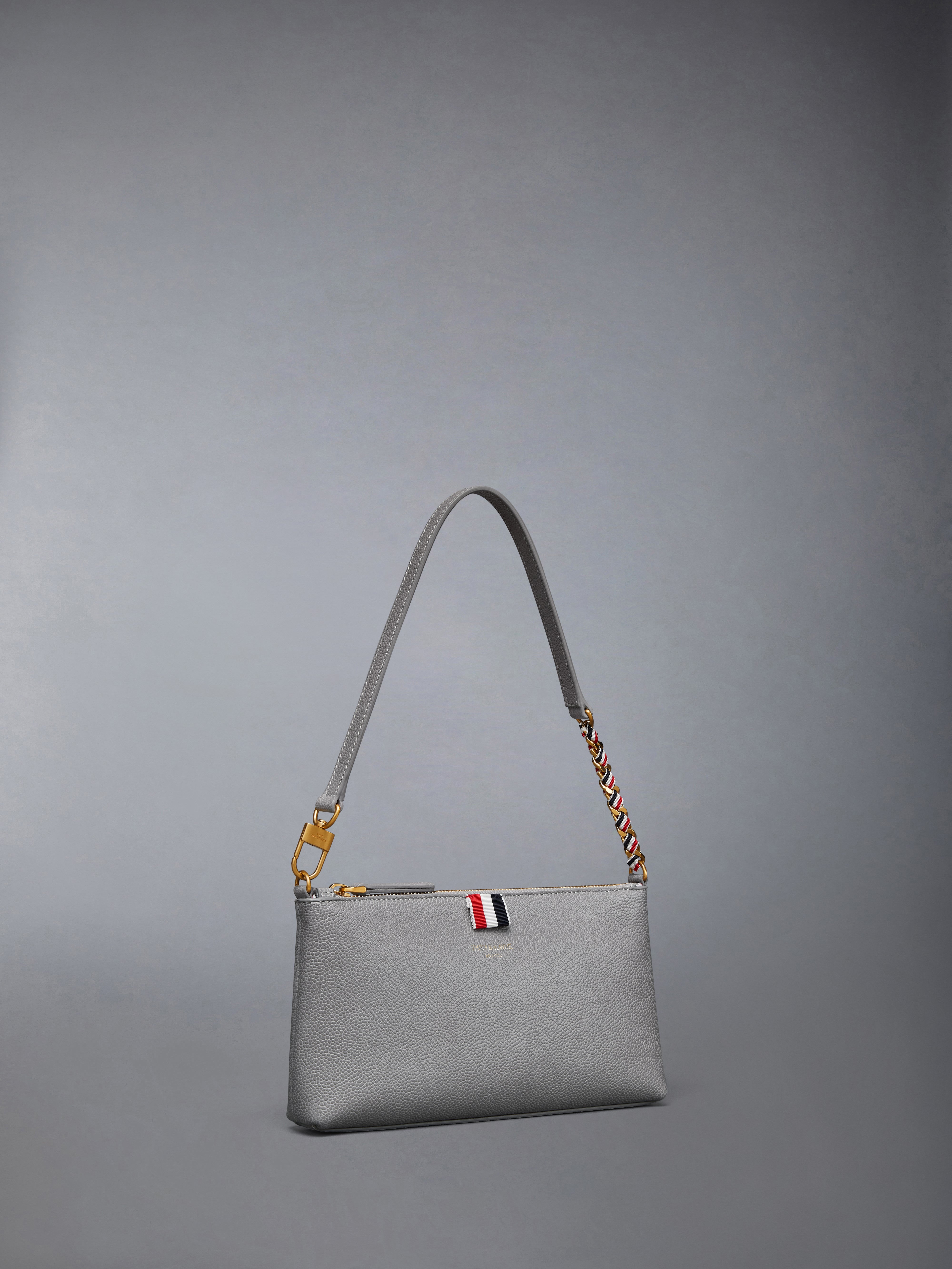 ペブルグレイン ジップド ミニバッグ | Thom Browne