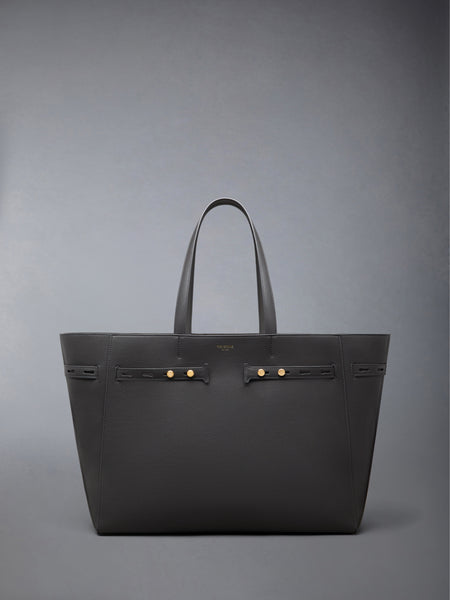 MR. THOM CABAS BAG IN SOFT CALF LEATHER DARK GREY