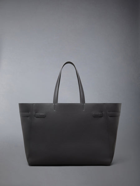 MR. THOM CABAS BAG IN SOFT CALF LEATHER DARK GREY