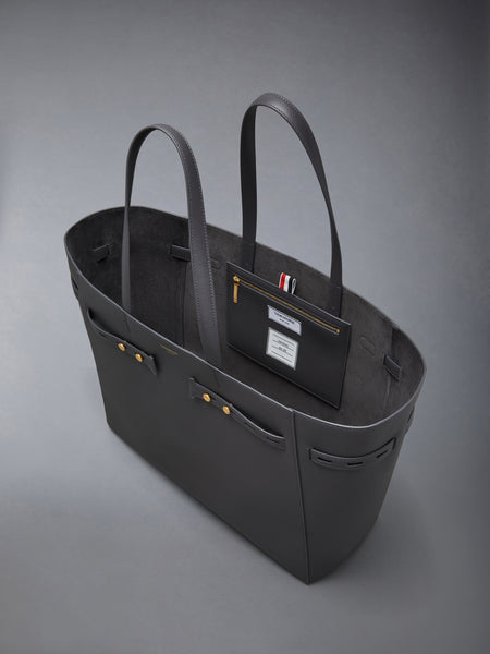 MR. THOM CABAS BAG IN SOFT CALF LEATHER DARK GREY