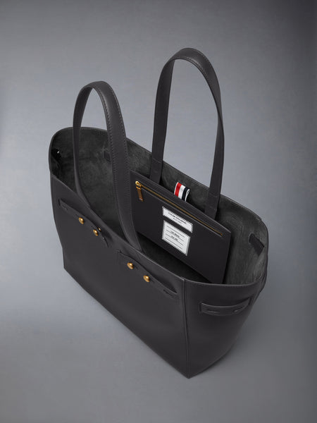 MRS. THOM CABAS BAG IN SOFT CALF LEATHER DARK GREY