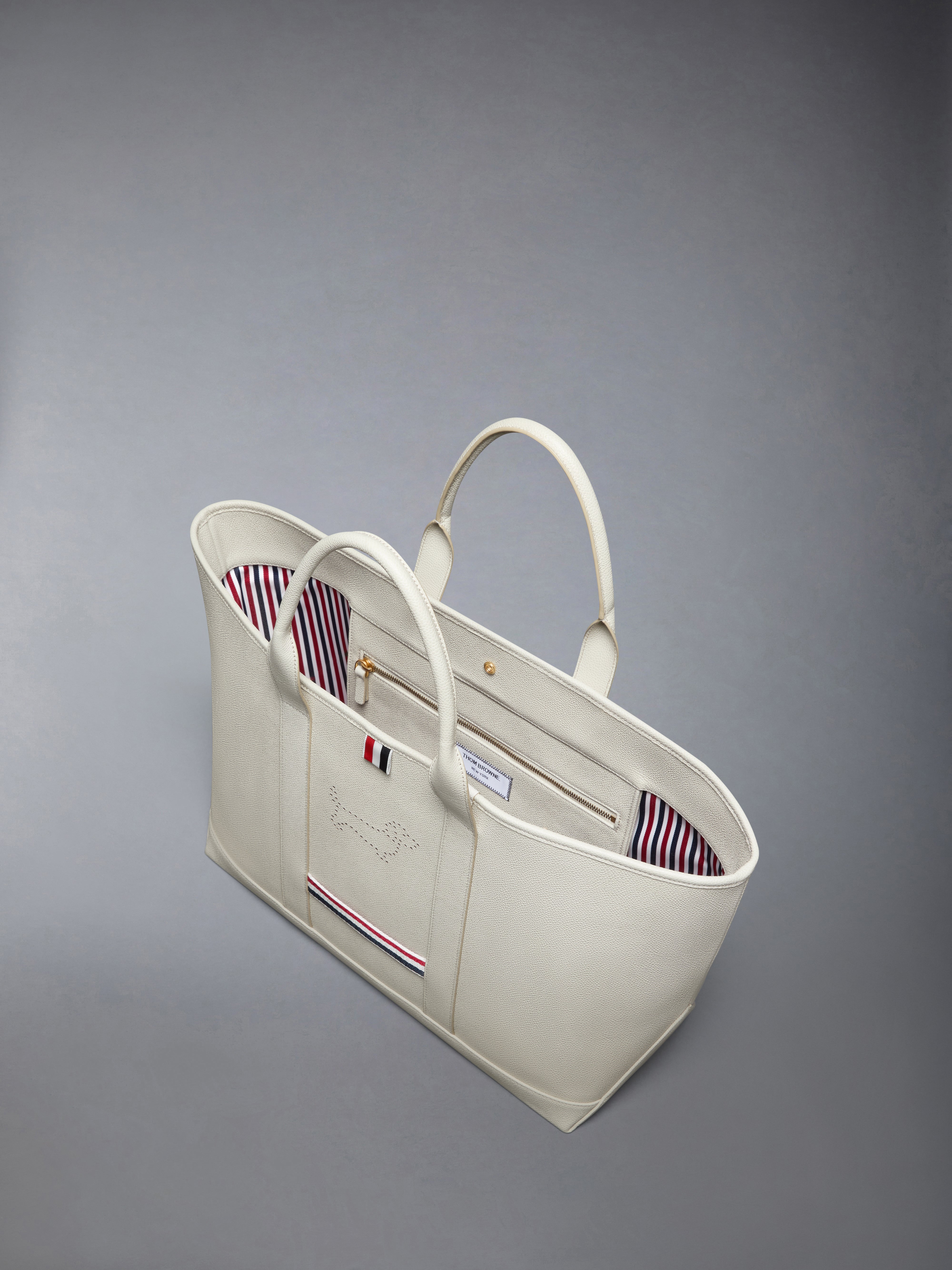 Pebble Grain Hector Medium Tool Tote | Thom Browne