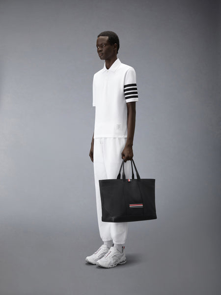 MEDIUM TOOL TOTE IN SOFT PEBBLE GRAIN LEATHER BLACK