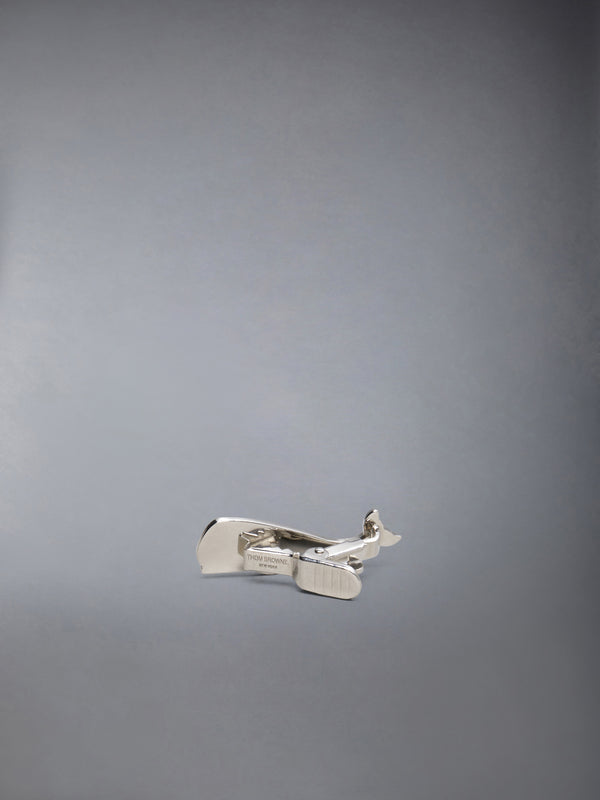 STERLING SILVER WHALE TIE BAR