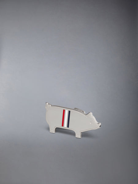 STERLING SILVER PIG TIE BAR