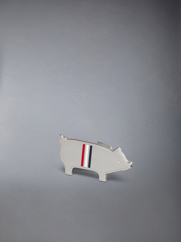 STERLING SILVER PIG TIE BAR