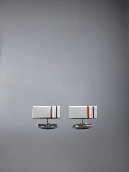 STERLING SILVER RWB CUFFLINKS SILVER