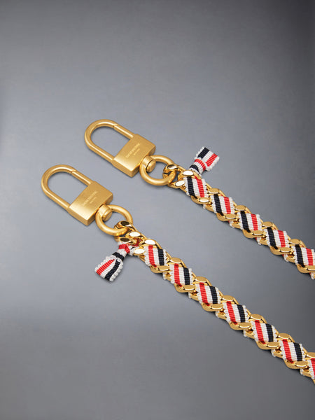 RWB GROSGRAIN CHAIN 63CM LOW LEAD BRUSHED GOLD + GOLD W/ CATAPHORESIS