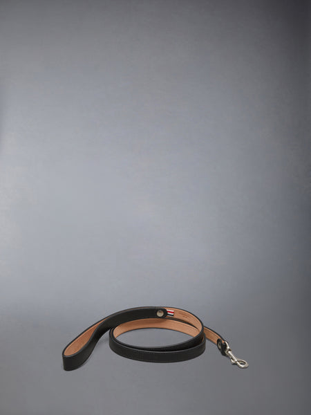 HECTOR BROWNE PEBBLE GRAIN DOG LEASH BLACK