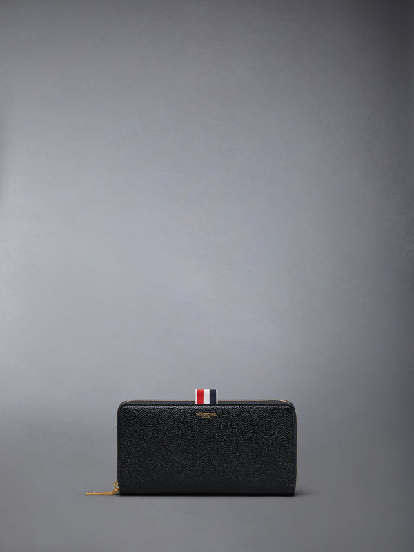 PEBBLE GRAIN LONG ZIP WALLET