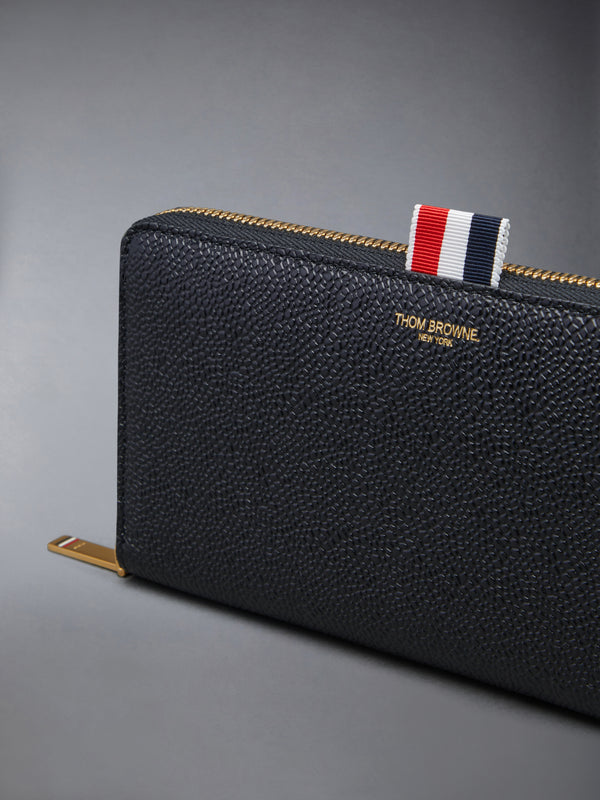 PEBBLE GRAIN LONG ZIP WALLET