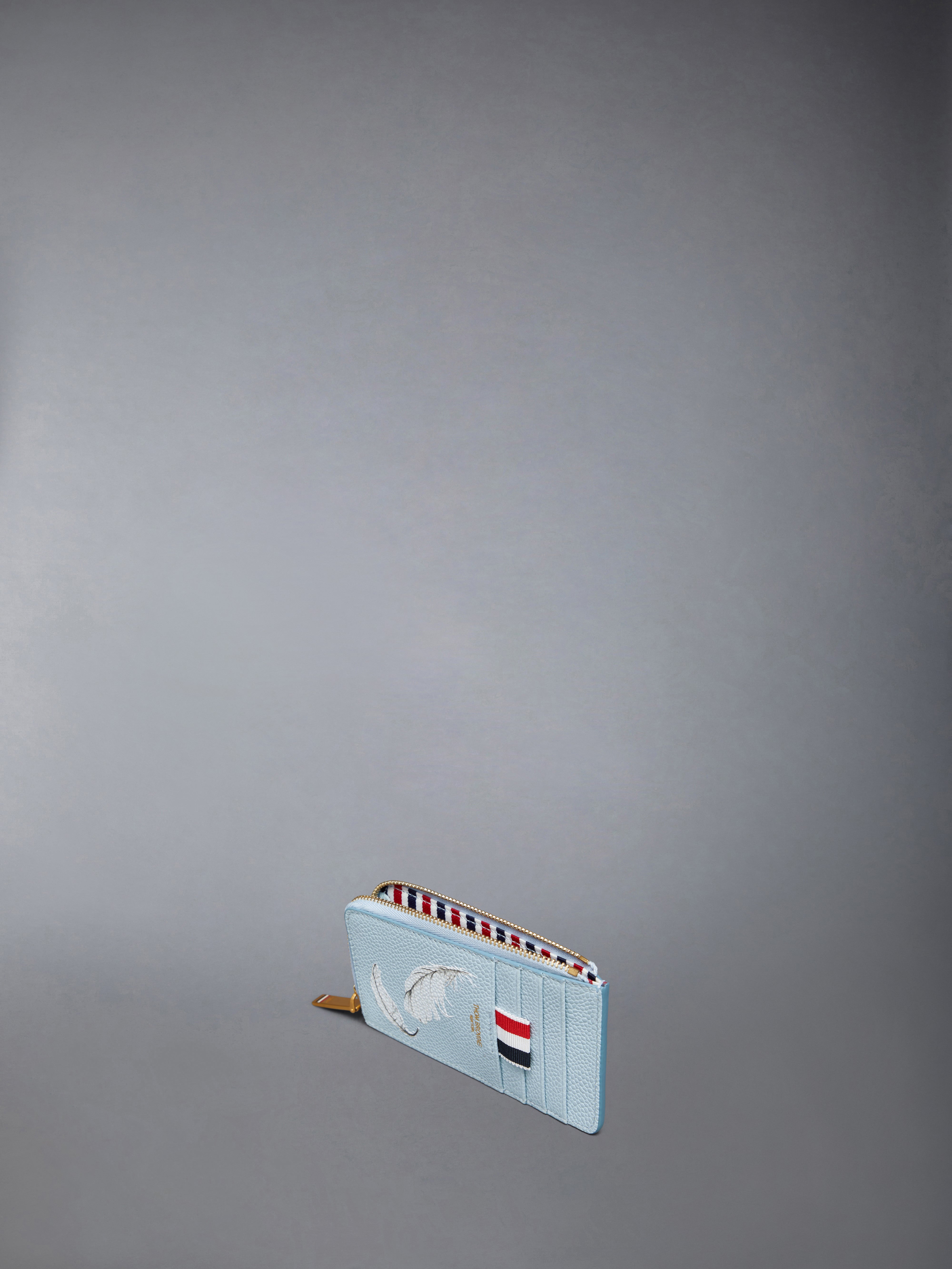 【Thom Browne】  Embroidery ペブルグレイン カードケース Pebble Grain Goose Embroidery Double Card Holder | Thom Browne
