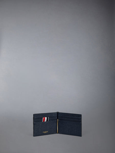 PEBBLE GRAIN 4-BAR MONEY CLIP WALLET