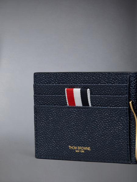 PEBBLE GRAIN 4-BAR MONEY CLIP WALLET