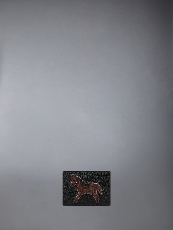 LUNAR NEW YEAR PEBBLE GRAIN HORSE SINGLE CARD HOLDER - image 2