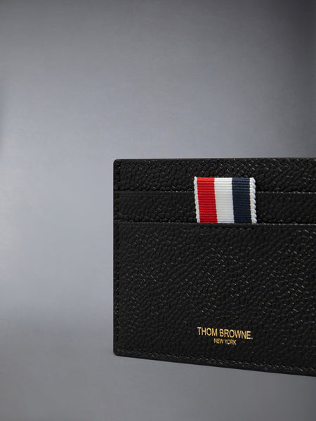 LUNAR NEW YEAR PEBBLE GRAIN HORSE SINGLE CARD HOLDER BLACK