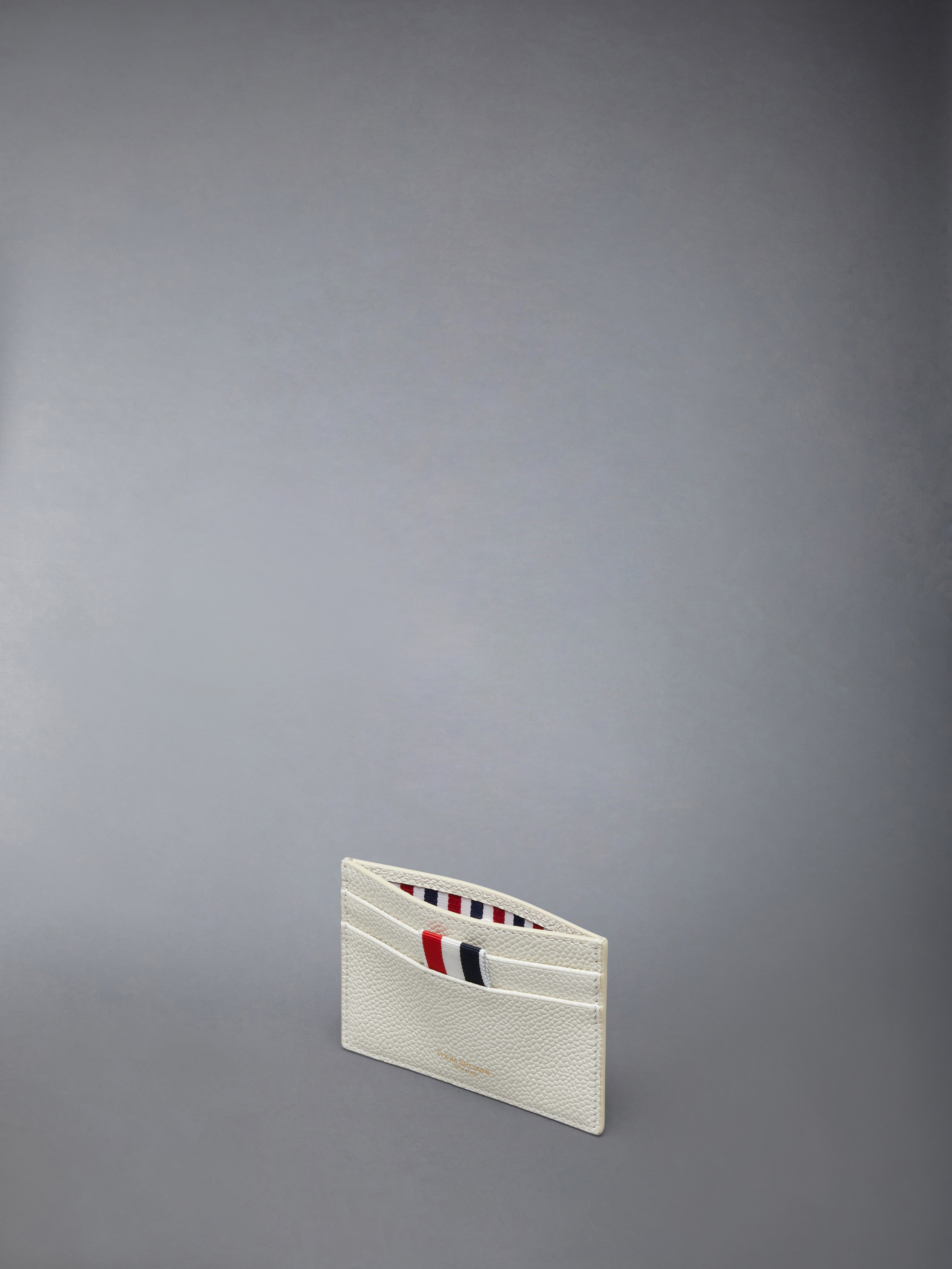 Pebble Grain Hector Single Card Holder | Thom Browne