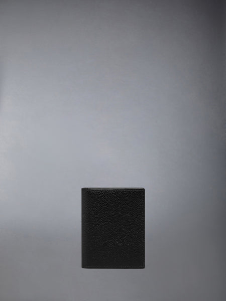 PEBBLE GRAIN HECTOR DOUBLE CARD HOLDER BLACK