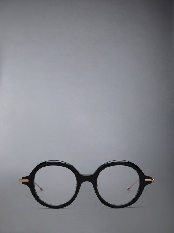 ACETATE AND TITANIUM ROUND EYEGLASSES - featured image