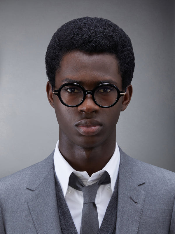 ACETATE AND TITANIUM ROUND EYEGLASSES - image 2