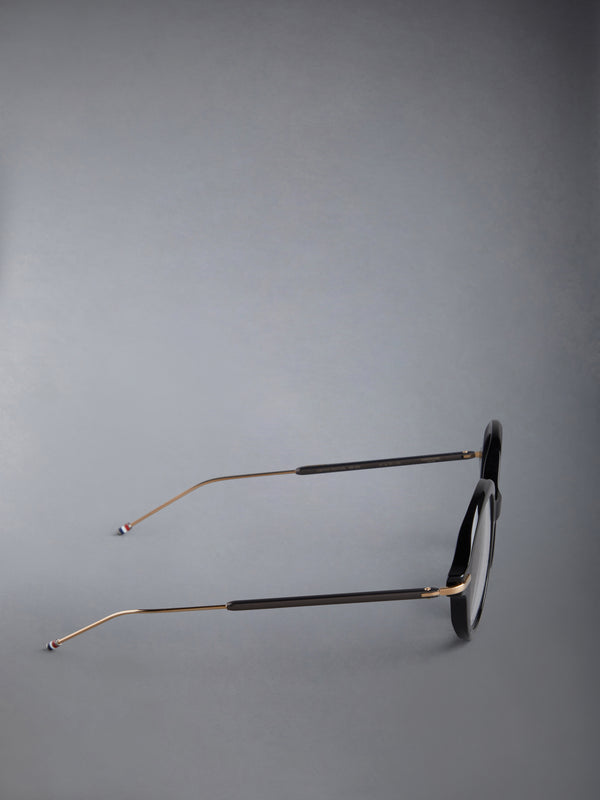 ACETATE AND TITANIUM ROUND EYEGLASSES - image 4