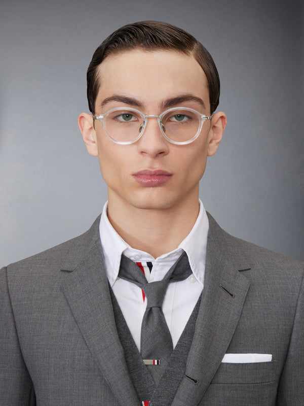 ACETATE AND TITANIUM ROUND EYEGLASSES - image 3