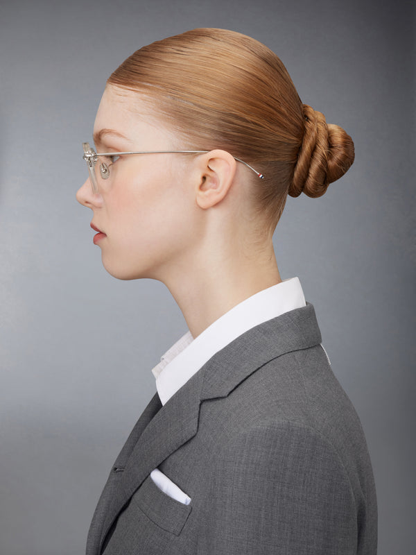 ACETATE AND TITANIUM ROUND EYEGLASSES - image 4