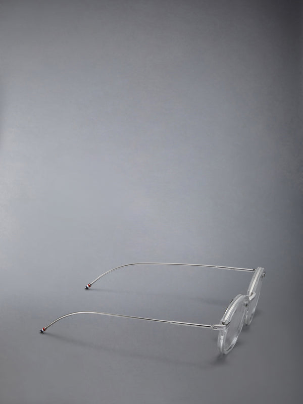 ACETATE AND TITANIUM ROUND EYEGLASSES - image 6