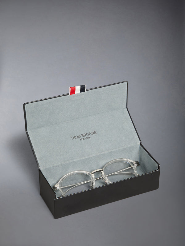 ACETATE AND TITANIUM ROUND EYEGLASSES - image 8