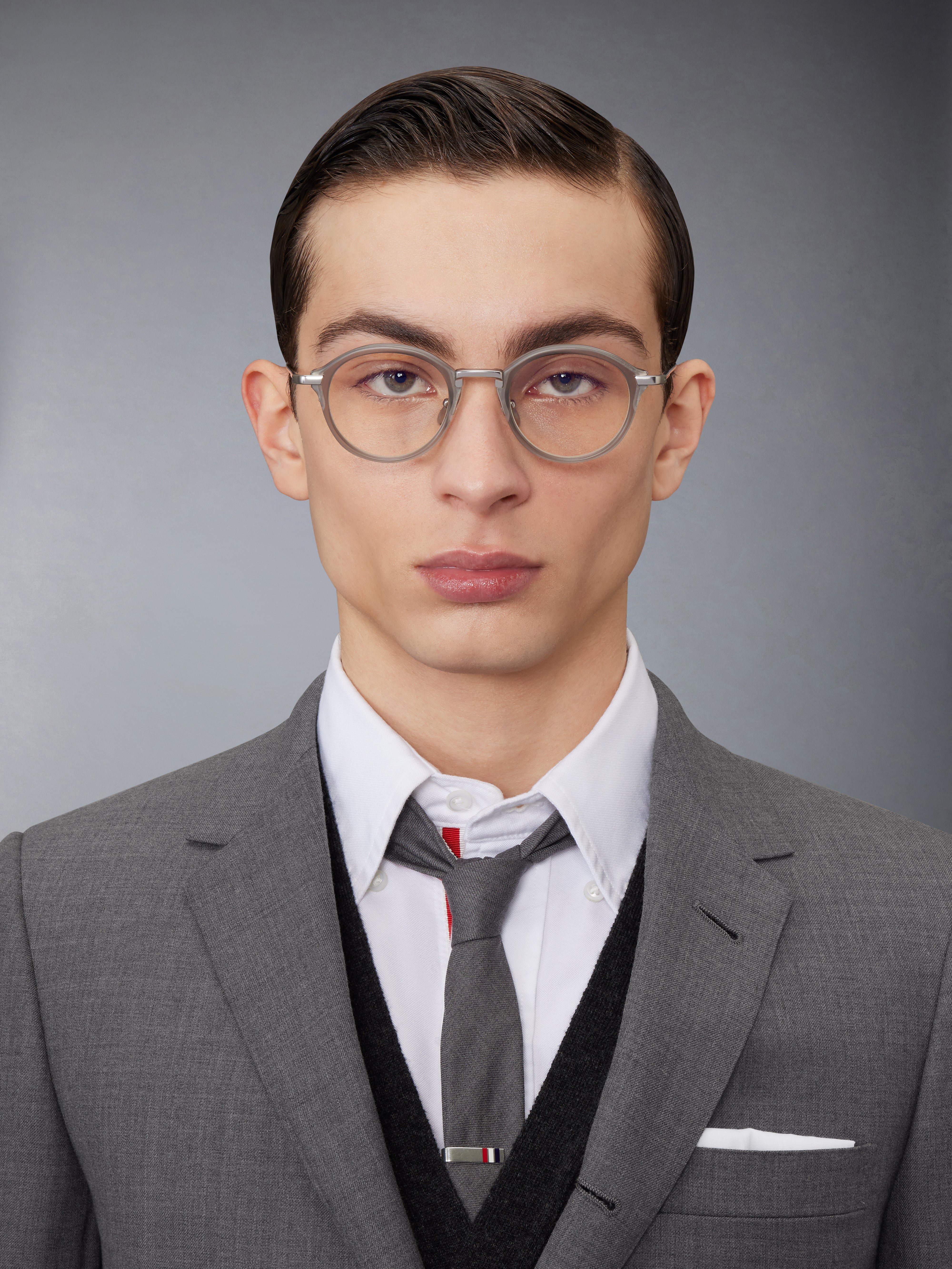 Acetate And Titanium Round Eyeglasses | Thom Browne Acetate And Titanium Round Eyeglasses | Thom Browne